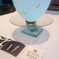Coppa in vetro firmata Kosta Boda Bertil Vallien