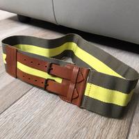 Cintura con cinturino in pelle elasticizzata tgS