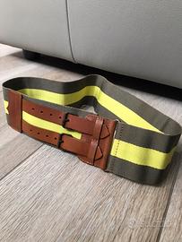 Cintura con cinturino in pelle elasticizzata tgS