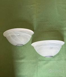 Due Appliques da parete vintage vetro Murano