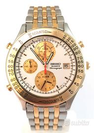 Orologio Seiko chrono alarm vintage in acciaio