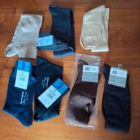 7 paia calzini lunghi da uomo 41-42-43 misto lana
