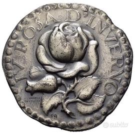 Medaglia Rosa Inverno Ventennio Rara Motociclismo