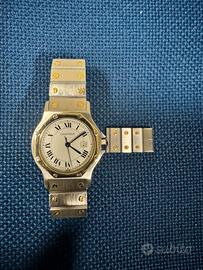 Orolologio Cartier Santos Octagon acciaiooro aut.
