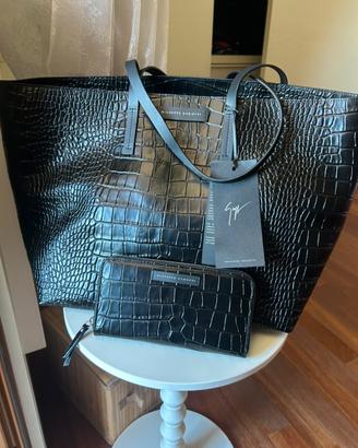Borsa Tote Giuseppe Zanotti con portafoglio Nuovi