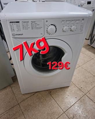 Lavatrice indesit 7kg 1200 giri di centrifuga 