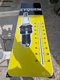 Termometro smaltato Eyquem Insegna Tabella Epoca