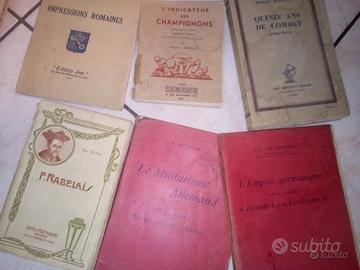 Libri vecchi n francese inizio 900