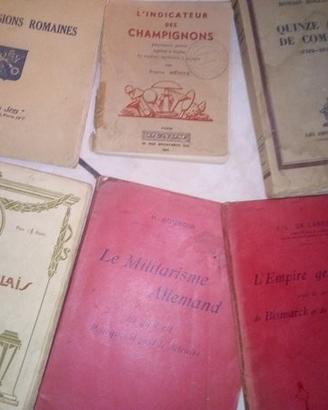 Libri vecchi n francese inizio 900