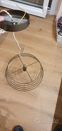 lampadario ottone