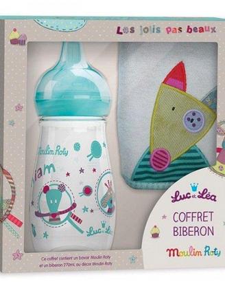Biberon + bavaglino - cofanetto Moulin Roty nuovo