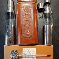 fiaschette da liquore custodia in cuoio 