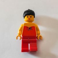 lego minifigure female in red halter top fbr001