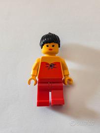 lego minifigure female in red halter top fbr001