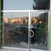 Infisso in alluminio acciao spazzolato