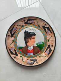 piatto ceramica sarda Dorgali G.Loi vintage 