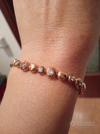 Bracciale Donna 2Jewels in Acciaio Oro Rosa e Cris