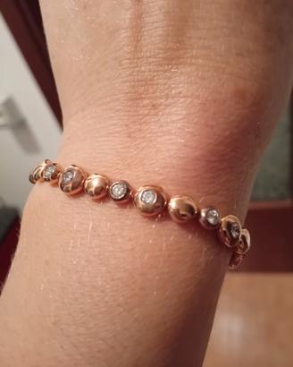 Bracciale Donna 2Jewels in Acciaio Oro Rosa e Cris