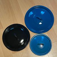Coperchi pentole Vintage in Metallo smaltato