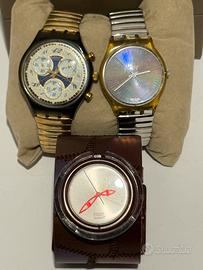 Lotto 3 orologi Swatch Vintage Anni 90