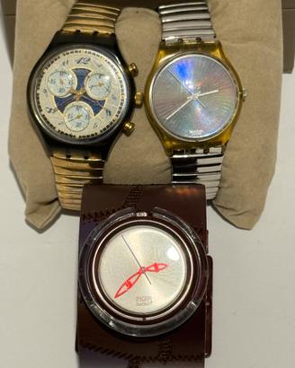 Lotto 3 orologi Swatch Vintage Anni 90