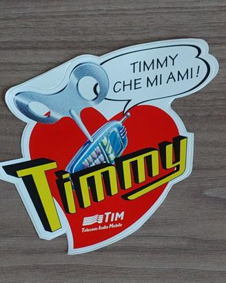 adesivo timmy che mi ami 13 x 15 cm (telefonia Tim