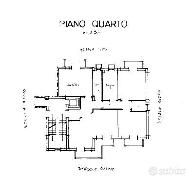 Appartamento al piano quarto