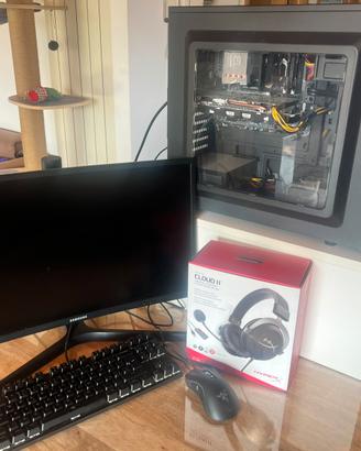 PC gaming con accessori