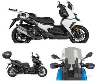 Bmw C 400 X bauletto scarico ammortizzatori plexi