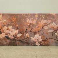 Trittico quadri Canvas Magnolie - stampe su tela