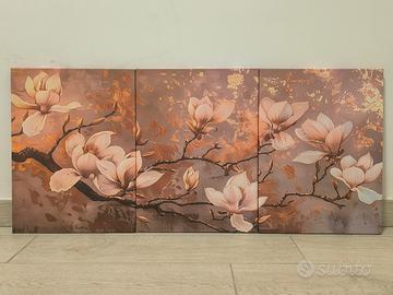 Trittico quadri Canvas Magnolie - stampe su tela