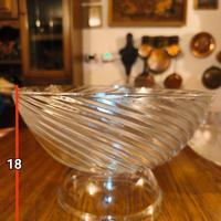 CENTROTAVOLA CRISTALLO SPIRALE  STILE TIFFANY MULT