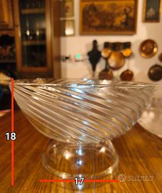 CENTROTAVOLA CRISTALLO SPIRALE  STILE TIFFANY MULT