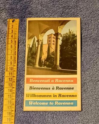 Mappa Cartina Map Benvenuti a Ravenna Vintage