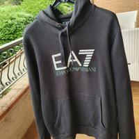 felpa Emporio Armani nera con cappuccio uomo