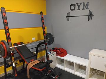 Palestra rack panca pesi