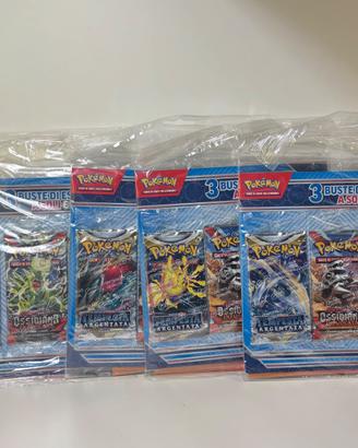 Pokemon Blister 3 bustine gedis tempesta argentata