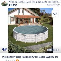 PISCINA FUORI TERRA GRE CON ROBOTTINO