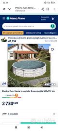 PISCINA FUORI TERRA GRE CON ROBOTTINO