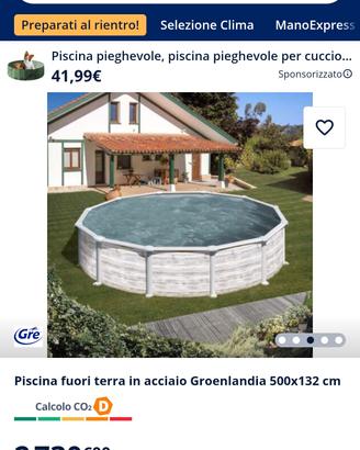 PISCINA FUORI TERRA GRE CON ROBOTTINO