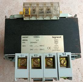 TRASFORMATORE LEGRAND 642307 230/400-12/24 V 450VA