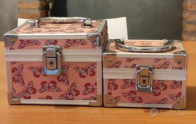 N.2 Bauletti Porta gioie Con Farfalle.