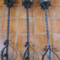 LAMPADE DA GIARDINO IN FERRO BATTUTO A MANO