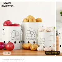 set contenitori cucina frutta verdura nuovi