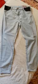 Jeggins donna " Janina" chiari tg 50 in cotone e e
