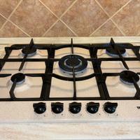 Piano cottura a gas Telma 5 fuochi colore avena