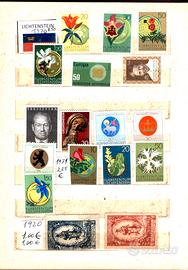 - Francobolli Liechtenstein nuovi  - 1920 -1971