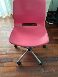 Sedia da scrivania per pc con rotelle