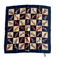 Piccolo foulard in seta Salvatore Ferragamo vintag