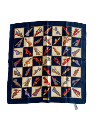 Piccolo foulard in seta Salvatore Ferragamo vintag